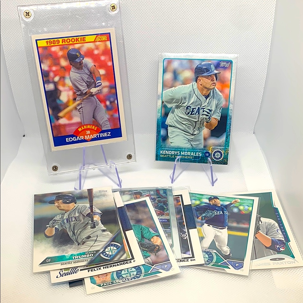 Seattle Mainers 10 Card Lot Edgar Martinez Rookie Card Morales Trumbo Ibanez MLB
